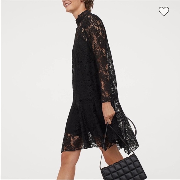 H&M Dresses & Skirts - 2/$30 H&M Lace Mock Neck Dress XS